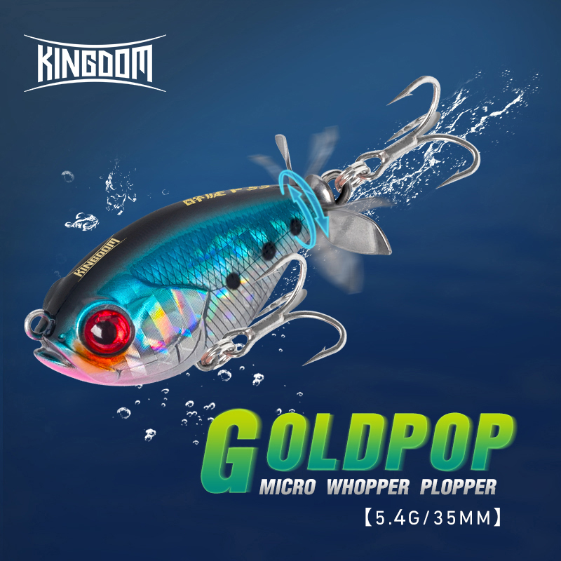 Fishing Lure Soft Plastic - Kerajaan baling-baling Topwater Popper umpan pancing