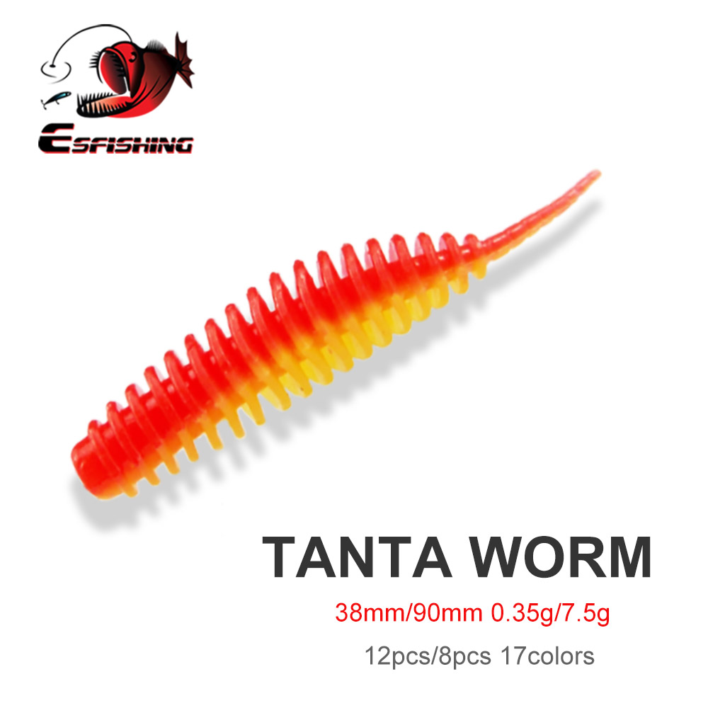 Umpan Cacing Pancing ESFISHING - Fishing Lure Soft Plastic ulasan dan harga