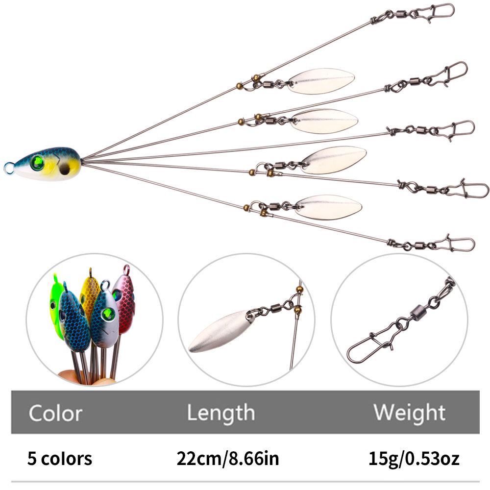 Umpan Pancing Alabama Rig Spin - Fishing Lure Blade Bait ulasan dan harga